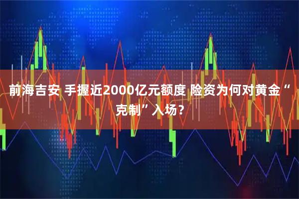 前海吉安 手握近2000亿元额度 险资为何对黄金“克制”入场?