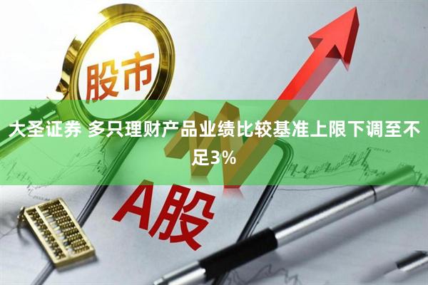 大圣证券 多只理财产品业绩比较基准上限下调至不足3%